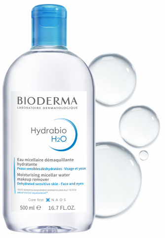 BIODERMA termékfotó, Hydrabio H2O 500ml, micellás víz vízhiányos bőrre