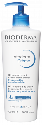BIODERMA termékfotó, Atoderm Krém 500ml, hidratáló krém száraz bőrre